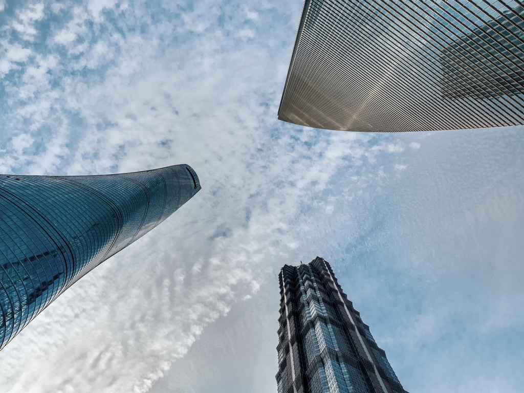 View upwards Shanghai tower, Shanghai