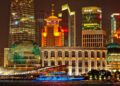 Night view of Shanghai's skyline