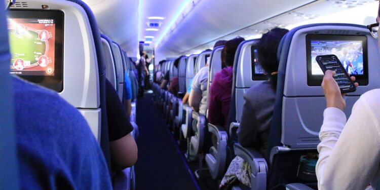 flight, airplane, passengers